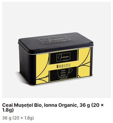 Cutie mica Ceai Musetel Bio Ionna Organic