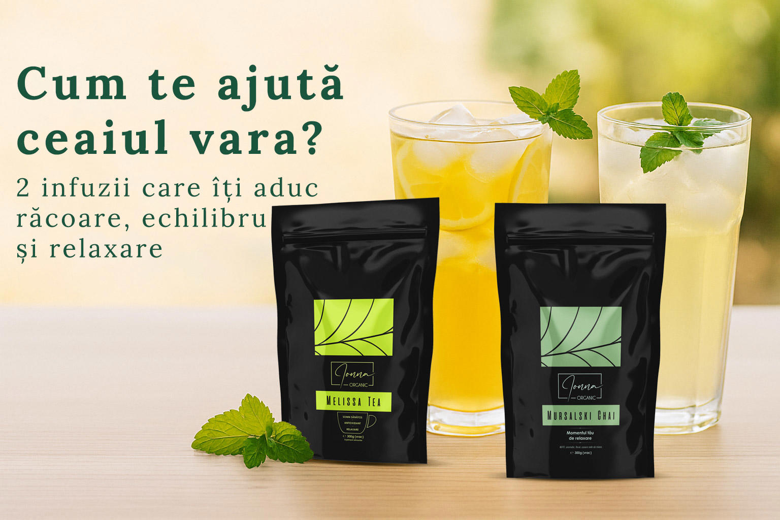 Cum te ajută ceaiul vara? 2 infuzii care îți aduc răcoare, echilibru și relaxare