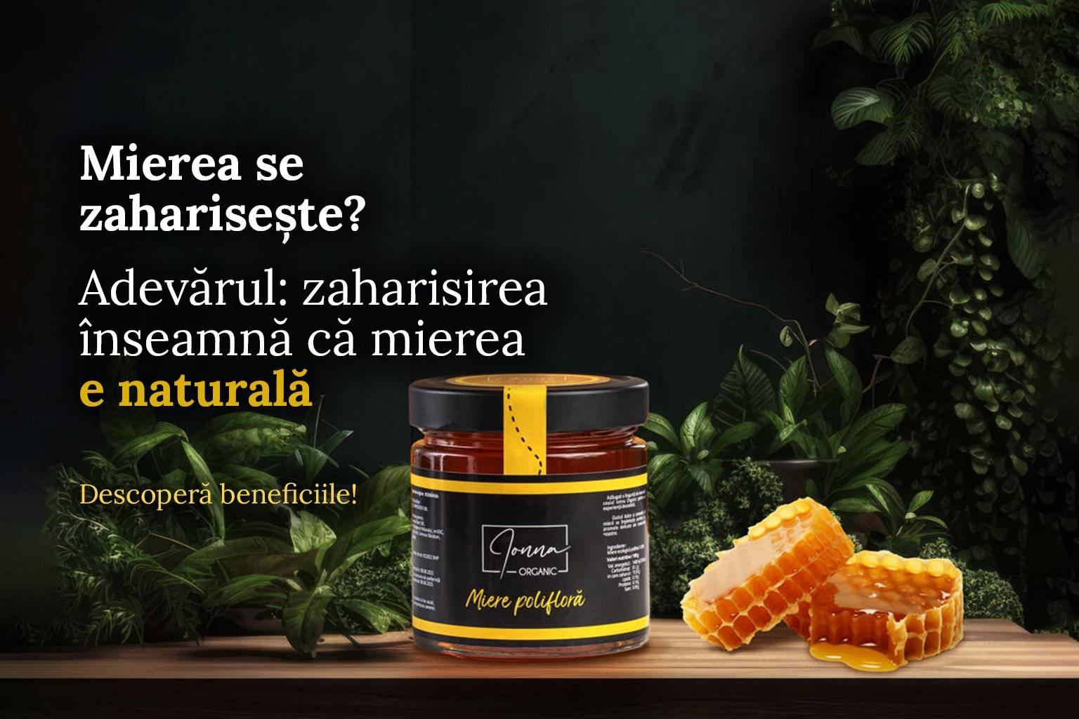 Mierea se zaharisește? Este bună mierea cristalizată? Adevărul + Beneficii