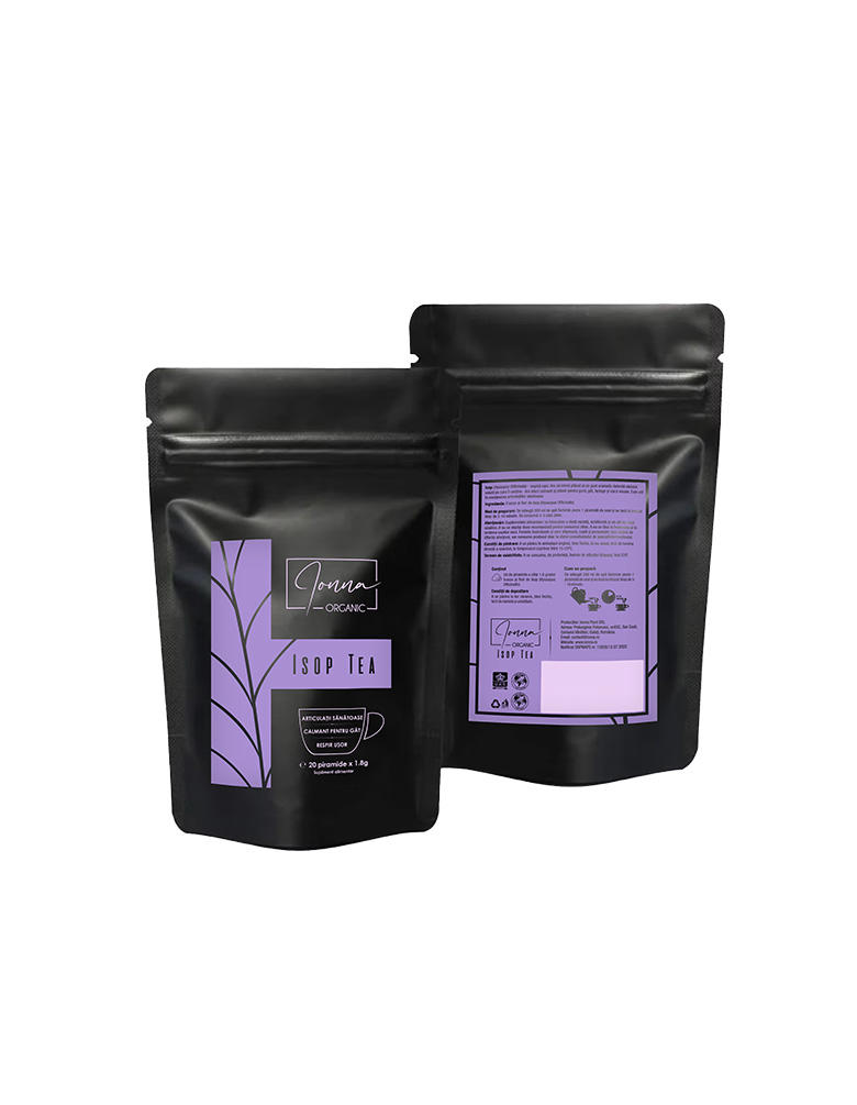 Ceai Isop, Ionna Organic, 20 piramide, 36 g (20x1.8g)